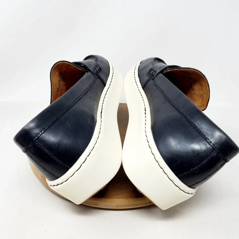 Born Shoes Womens 11 Marlie Black Leather Platform Slip On Dress Loafer
